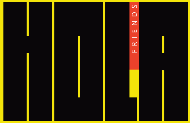 Logo hola-friends black